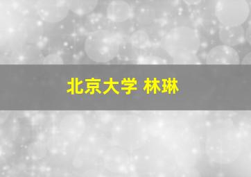 北京大学 林琳